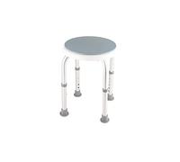 TITA-DONG Adjustable Shower Bench Stool, Shower Stool, Round Bath Shower Stool, Large Waterproof Shower Benches Chair for Inside Shower, Aluminum Alloy Swivelling Seat 360°Rotating Safety Seat