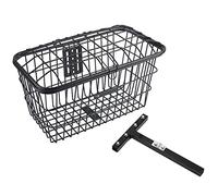 TITA-DONG Bicycle Cargo Rack Storage Basket, Wire Mesh Bike Basket with Cover, Rear Storage Basket for Mobility Scooter Electrombile Bicycle, Iron Large Portable Basket Outdoors