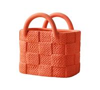 TITA-DONG Creative Ceramic Vase, Small Modern Handbag Shaped Flower Vase, Morandi Tote Bag Art Vase Ceramic Floral Vase for Wedding Centerpieces Flower Arrangement Home Decor(Red)