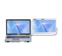 TITA-DONG F1 360° Rotation Portable Laptop Screen Extender, Dual Laptop Monitor Extender Vertical with Stand Aluminum Alloy 14” IPS FHD 1080P for PS5 Compatible with MacBook Windows PC/Notebook