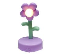 TITA-DONG Mini LED Desk Lamp, Cute Flower Table Lamp LED Night Light Flower Shape Desk Decor Bedside Lamp, Portable Reading Table Night Lamp Desk Lamp for Kids Children Bedroom(Purple)