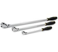 Titan 11303 3-Piece 36-Tooth Extra-Long Flex Head Ratchet Set