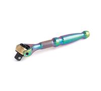 Titan 11326 1/4-Inch Drive x 4-Inch 90-Tooth Swivel Head Micro Ratchet - Titanium
