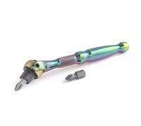 Titan 11327 1/4-Inch Drive Swivel Head Micro Bit Driver - Titanium