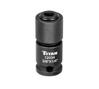 Titan 12034 3/8-Inch Drive to 1/4-Inch Hex Drive Quick Change Adapter