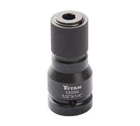 Titan 12039 1/2" Drive to 1/4" Hex Drive Quick Change Adapter