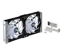 Titan- 12V DC IP55 Waterproof Double Fridge Rack Mount Ventilation Cooling Fan with Timer and Speed Controller- TTC-SC20 (140mm)