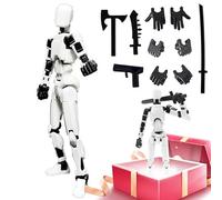 Titan 13 Robot 3D Age 8+ Printed Robo 13 Articulated Action Figure Set, for Collectors Desktop Decorations, Black Green/Red Black (Assembly Completed)