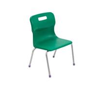Titan 4 Leg Chair Size 2 - 310mm Seat Height - Green - T12-GN2