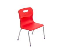 Titan 4 Leg Chair Size 2 - 310mm Seat Height - Red - T12-R2