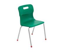 Titan 4 Leg Chair Size 4 - 380mm Seat Height - Green - T14-GN