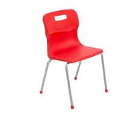 Titan 4 Leg Chair Size 4 - 380mm Seat Height - Red - T14-R