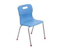 Titan 4 Leg Chair Size 4 - 380mm Seat Height - Sky Blue - T14-CB