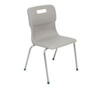 Titan 4 Leg Chair Size 5 - 430mm Seat Height - Grey - T15-GR