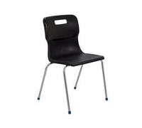 TITAN Chair Plastic Without armrest Black T16-BK 500 x 475 x 140 mm 14+ years