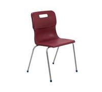Titan 4 Leg Chair Size 6 - 460mm Seat Height - Burgundy - T16-BU