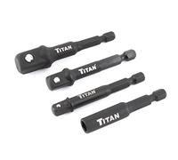 Titan - 4 Pc. Impact Socket Adapter & Magnetic Bit Holder (12002)