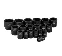 Titan 42019 19-Piece 1/2-Inch Drive 6-Point SAE Standard Impact Socket Set