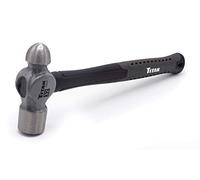 Titan 63024 32oz Ball Pein Hammer, Forged Steel Head, 14.5" Shock Absorbing Fiberglass Handle with Textured Rubber Grip