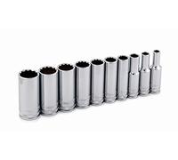 Titan 68600 10-Piece 3/8-Inch Drive 12-Point SAE Deep Socket Set