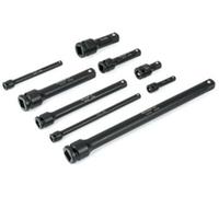 Titan 9Pc Assorted Impact Ext Bar Set 1/4 3/8 & 1/2 Dr