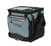 Titan Arctic Zone - Insulated Leak-Proof Collapsible Cooler Bag, Holds 40 Cans, Teal, Blue