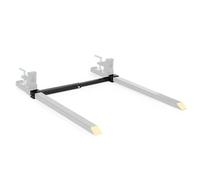 Titan Attachments Light-Duty Stabilizer Spreader Bar for 3" x 2" Clamp-On Forks, 19.5-36 Adjustable Width, Fork Stabilizer for Tractor Skid Steer Bucket Attachment
