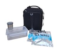 Titan by Arctic Zone Expandable Lunch Box - Insulated, Crush-Resistant Cooler with 2 Ice Walls & Leak-Proof Lining - Meal Prep Bag with Strap & Container for Work & Travel | Black (Black)