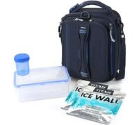 Titan by Arctic Zone Expandable Lunch Box (Navy Blue/Royal Blue)