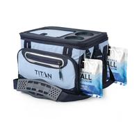 Titan by Arctic Zone Foldable Cooler with Ice Pack and Bottle Opener, Insulated Bag with Shoulder Strap and Leakproof Liner for Beach, Travel and Camping