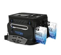 Titan by Arctic Zone Foldable Cooler with Ice Pack and Bottle Opener, Insulated Bag with Shoulder Strap and Leakproof Liner for Beach, Travel and Camping
