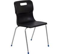 TITAN Chair Plastic Without armrest Black T16-BK 500 x 475 x 140 mm 14+ years