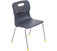 TITAN Chair Plastic Without armrest Charcoal T13-C 420 x 375 x 95 mm 6-8 years