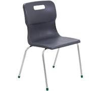 TITAN Chair Plastic Without armrest Charcoal T15-C 500 x 475 x 140 mm 11-14 years