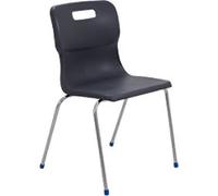 TITAN Chair Plastic Without armrest Charcoal T16-C 500 x 475 x 140 mm 14+ years