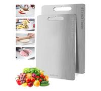 Titan Chopping Board, S316 Stainless Steel Cutting Board, Dual-Sided Food Grade Chopping Boards for Kitchens, Meat, Bread, Vegetables & Fruit