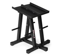 Titan Fitness Dumbbell Stand and Plate Tree, 260 LB Capacity, Organize Classic Dumbbells, Power Blocks, Loose Plates, Home Gym Storage Rack