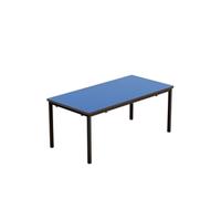 Titan Fully Welded Classroom Table|1100x550x460|Blue-Black