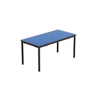 Titan Fully Welded Classroom Table|1100x550x530|Blue-Black