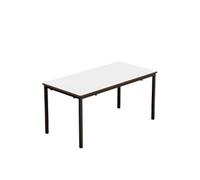 Titan Fully Welded Classroom Table|1100x550x530|White-Black
