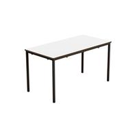 Titan Fully Welded Classroom Table|1200x600x640|White-Black