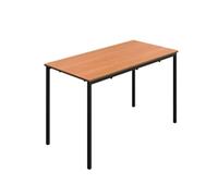 TITAN Rectangular Table MDF (Medium-Density Fibreboard) Brown Black 1,200 x 600 x 710 mm 11-14 years