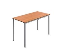 Titan Fully Welded Classroom Table|1200x600x710|Beech-Grey