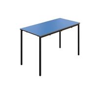 Titan Fully Welded Classroom Table|1200x600x710|Blue-Black