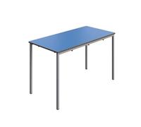 Titan Fully Welded Classroom Table|1200x600x710|Blue-Grey