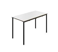 Titan Fully Welded Classroom Table|1200x600x710|White-Black
