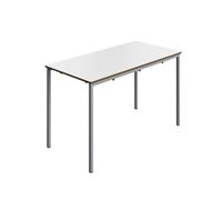 Titan Fully Welded Classroom Table|1200x600x710|White-Grey