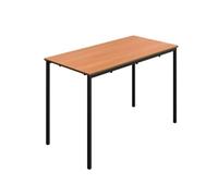 TITAN Rectangular Table MDF (Medium-Density Fibreboard) Brown Black 1,200 x 600 x 760 mm 14+ years