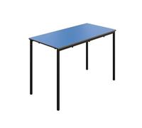 Titan Fully Welded Classroom Table|1200x600x760|Blue-Black