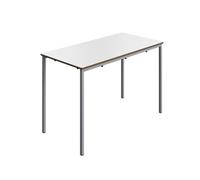 Titan Fully Welded Classroom Table|1200x600x760|White-Grey